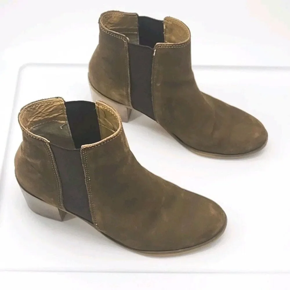 Dune London Pora Ankle Boots Brown Fuede 2.5